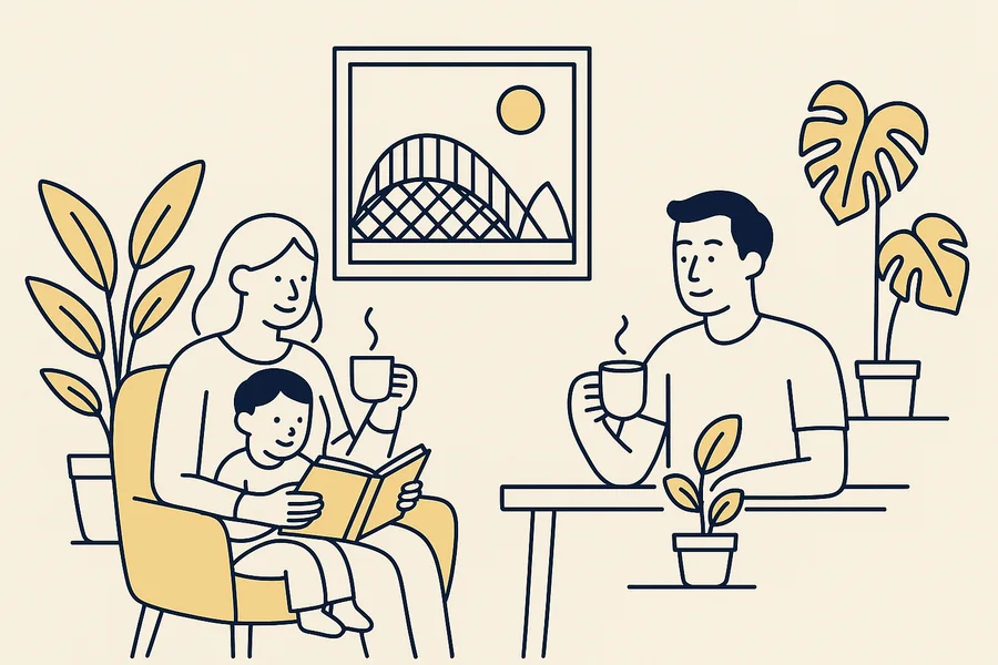 A family settling into everyday life in Valencia